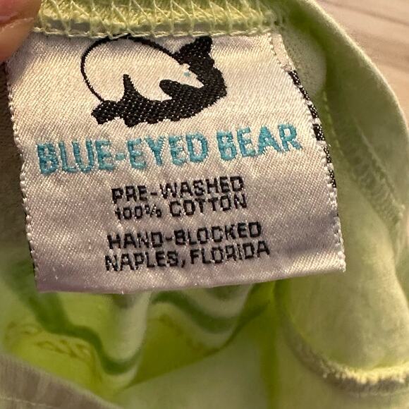 BLUE EYED BEAR Maxi Dress OSFM Cotton Carnival Rio Moon Stars Cotton Slit Green - Picture 5 of 10